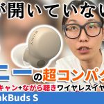 Sonyの新ワイヤレスイヤホン「LinkBuds S」圧倒的なコンパクトさで快適な付け心地！ノイキャンと外音取り込みも搭載！WF-1000XM4とも比較してみた！