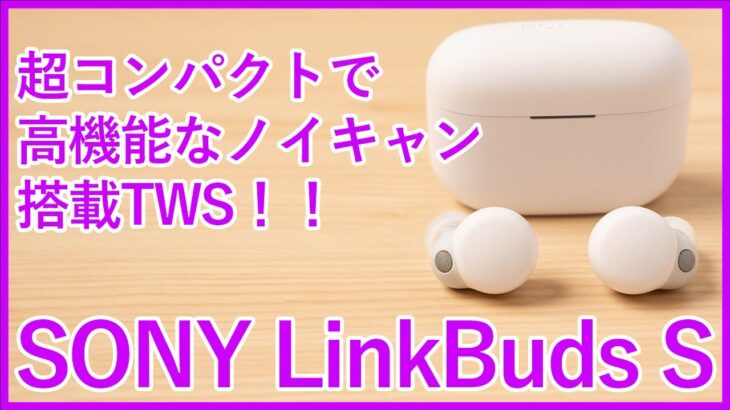 【SONY LinkBuds Sレビュー】超コンパクトで高機能・高品質な完全ワイヤレスイヤホンを徹底レビュー！！（WF-LS900N）