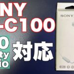 【SONY WI-C100】待望の左右一体型ワイヤレスイヤホンの新作は、5,000円以下なのに空間オーディオに対応していてコスパ良好！！