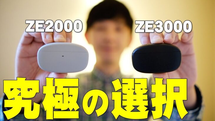 finalの「ZE2000」と「ZE3000」はどっちを買うべき？1000円違いの商品だけど両方聴き比べてわかったことを詳しく伝えたい！【ファイナル,完全ワイヤレスイヤホン,レビュー】