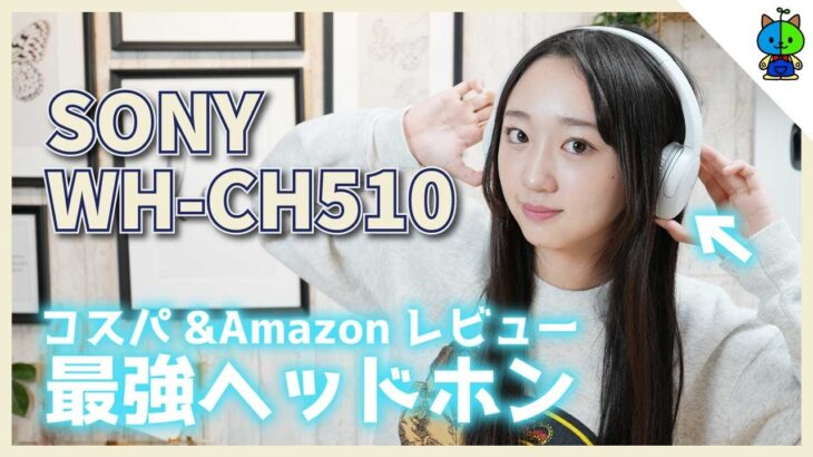 【コスパ神】Amazonレビューの評価が鬼高いSONYのワイヤレスヘッドホンを買ったら… 【WH-CH510】