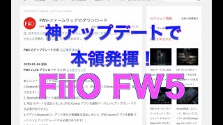 神アップデートで本領発揮！FiiO FW5