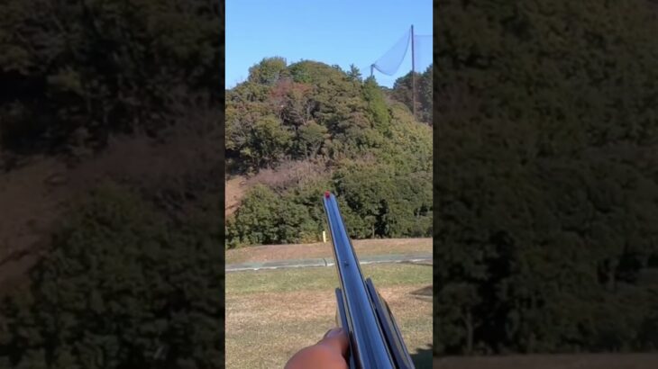 【クレー射撃】スキート射手必見！横内さんのヘッドセット映像・5番射台ダブル・通常速度とスローモーションで