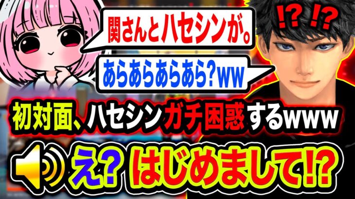 【衝撃】初対面！いきなり『あかりん』に呼び捨てされてガチ困惑してしまうハセシンwwww【Apex Legeds】関優太, 濃いめのあかりん