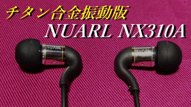 【NUARL NX310A】独特な形状から繰り出されるピュアサウンド【有線イヤホンレビュー】