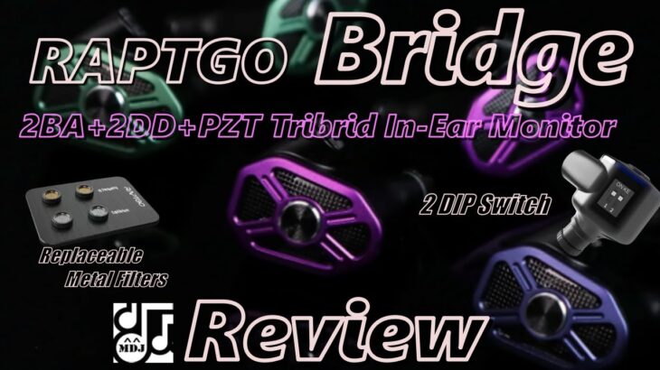 2DD+2BA+PZT の贅沢仕様 「RAPTGO Bridge」中華イヤフォン レビュー・音収録・波形比較