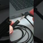 How to connect a mic-less earphone jack to a 3.5mm male to 2 female audio splitter #shorts