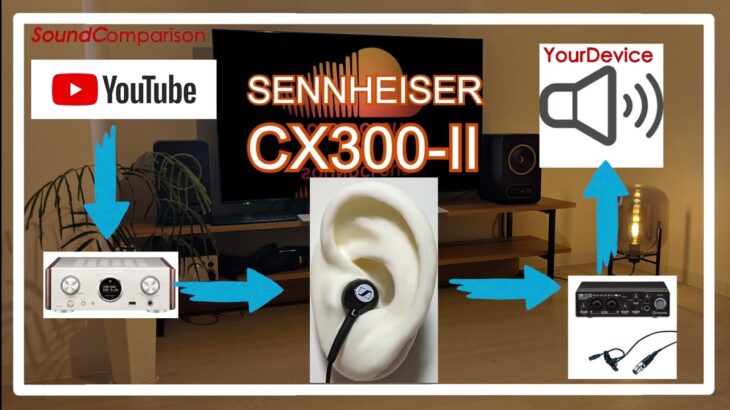 SENNHEISER CX300-II vs Sound Source(emma wallace)[IEMs In-Ear headphones Sound Comparison]