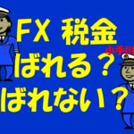 FX 税金 ばれる？ばれない？