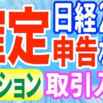 【確定申告】日経225先物オプションの確定申告の仕方税金節税、年間取引報告書特定口座はありません。