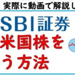 SBI証券で米国株を買う方法～動画で解説します～円からドル、ドルから円にする為替取引に注意です。