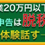 副業20万円以下無申告は脱税！体験談あり
