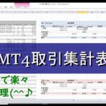 MT4取引集計表3.0(ExcelでFX取引分析)【無料ダウンロード】
