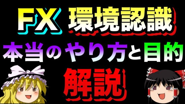 【ゆっくり実況】FX環境認識の本当のやり方と目的を解説する