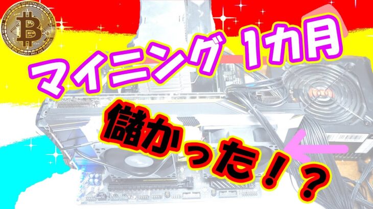 【2021】マイニング1カ月の成果発表！放置するだけで本当に金は稼げるのか？【ビットコイン】