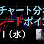 FXチャート分析とデイトレポイント　9/1（水）