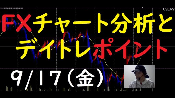 FXチャート分析とデイトレポイント　9/17（金）