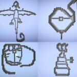 ブランチマイニングで建築したら謎の地底絵が完成した…【ナスカの地底絵】