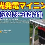 【太陽光発電マイニング】収益性はいかほど？ 2021/8～2021/11