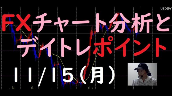 FXチャート分析とデイトレポイント　11/15（月）