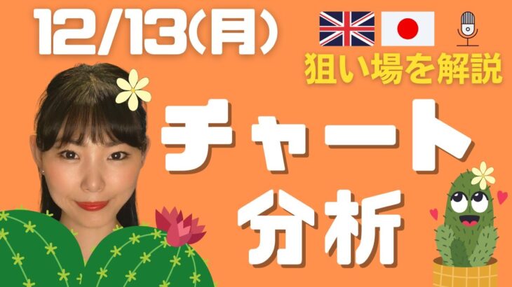 【FX】チャート分析　毎日配信中！ポンド円ショートの狙い場を解説　2021.12.13（月）