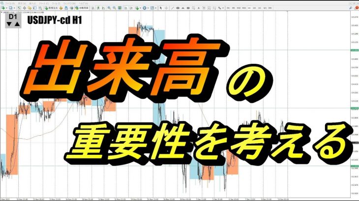 【TAKA FX】チャートにおける出来高の重要性を考える。
