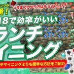 【マイクラ統合版】1.18での効率的なブランチマイニングのやり方！鉄、ダイヤ大量