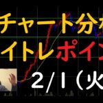 FXチャート分析とデイトレポイント　2/1（火）