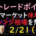 FXチャート分析とデイトレポイント　2/21（月）