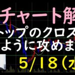 FXチャート解説 5/18（水）～Wトップのクロス円 どのように攻めますか～