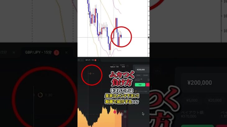 【共感求む】一番ムカつく！！ハイローオーストラリアの負け方#shorts #バイナリーオプション