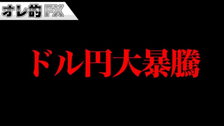 FX、ドル円大暴騰でもうお終いです