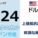 FX/為替予想  「ドル/円、上値抵抗線強固‼ 軟調な展開か？」見通しズバリ！3分テクニカル分析 ロンドン市場の見通し　2022年6月24日