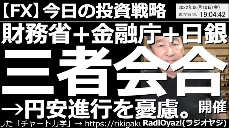 【為替(FX)－今日の投資戦略】財務省＋金融庁＋日銀、三者会合が開催され「円安進行を憂慮」と神田財務官がコメント！　これにより、ドル円は最大90pipsほど下げたが、その後、ほぼ元の水準に戻っている。
