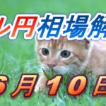 【TAKA FX】ドル円為替相場の前日の動きをチャートから解説。日経平均、NYダウ、金チャートも。6月10日