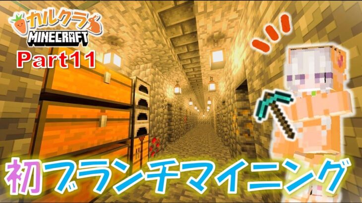 【マイクラ実況】ブランチマイニングでダイヤざくざく！(統合版)  part11【女性実況】【カルクラ】