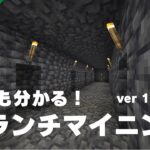 【マインクラフト】誰でもわかるバージョン1.19に対応したブランチマイニングの方法！/サバイバル生活#4