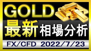 【急反発】ゴールド相場見通し｜2022年7月23日｜FX/GOLD/XAUUSD/金価格