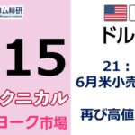 FX/為替予想  「ドル/円、21：30 、6月米小売売上高 、再び高値更新？」見通しズバリ！3分テクニカル分析 ニューヨーク市場の見通し　2022年7月15日