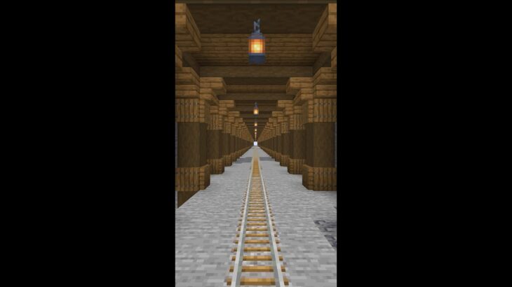 【Minecraft】ブランチマイニング場の制作風景 #shorts