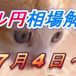 【TAKA FX】ドル円為替相場の今週の動きと来週の展望をチャートから解説。日経平均、NYダウ、金チャートも。7月4日～