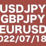 【USDJPY、GBPJPY、EURUSD】FXチャート分析〜次週の相場コメント2022/7/18〜ドル円147円を目指すのか？！ポンド円４時間足ロング狙えるか？