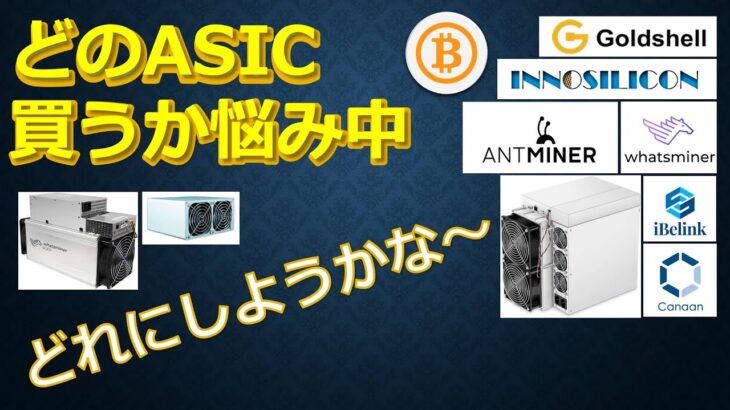 どのASICを買うか悩み中　何にしようかな～