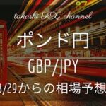 【FX チャート 分析】ポンド円  8 / 29 からの相場予想