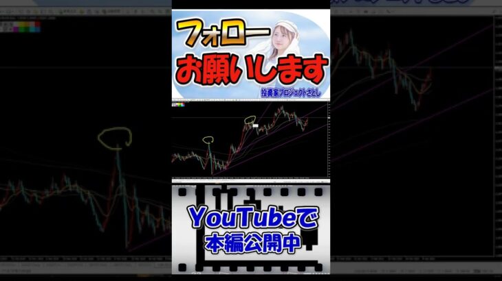【為替FX】チャートは斜めに動く！トレンドライン徹底理解！これにも種類があるんです！【投資家プロジェクト億り人さとし】 #shorts