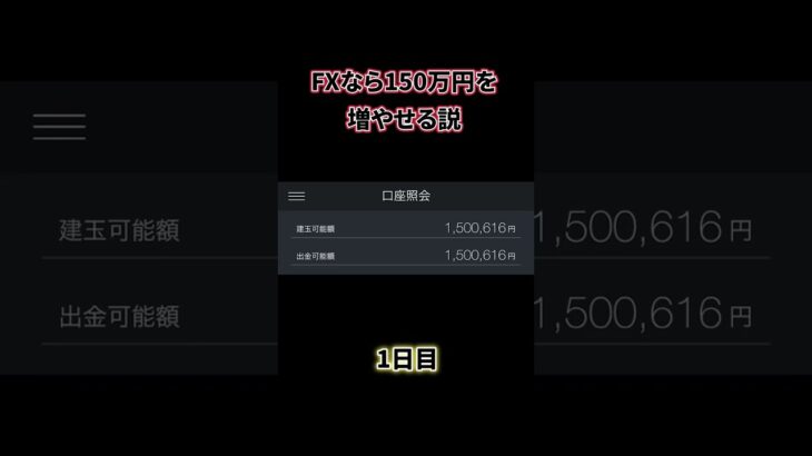 FXを150万円から始めてみたら、初日から大損 #shorts