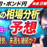 【来週のFX相場分析と予想】米長期利回り堅調でドル買い優勢、来週も円安は継続するのか？ドル円とポンド円来週の反発ポイントを見極めろ（8月22日～8月26日分）