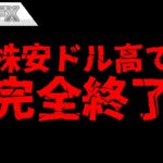 NYダウ、1000ドル超えの大暴落！株安ドル高で完全終了！！！
