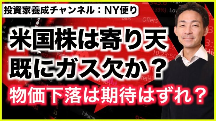 米国株は既にガス欠？物価下落は既に期待はずれか？