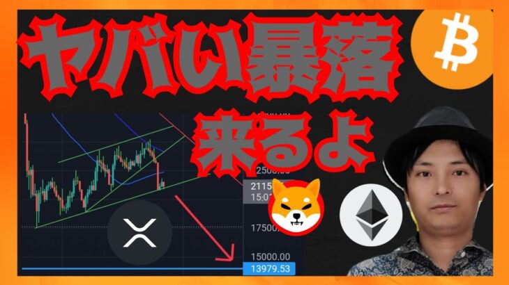 ヤバい暴落、来るよ！ 仮想通貨ニュース + ビットコイン イーサリアム リップル シバイヌ 相場分析
